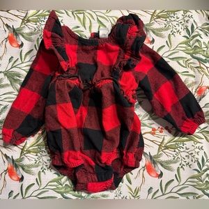 Old Navy holiday ruffle onesie